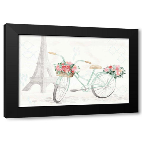 Boho Ride I No Words Black Modern Wood Framed Art Print by June, Dina