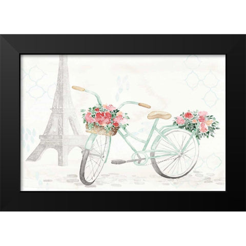 Boho Ride I No Words Black Modern Wood Framed Art Print by June, Dina