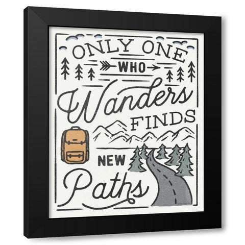 Adventurous VII Black Modern Wood Framed Art Print with Double Matting by Marshall, Laura