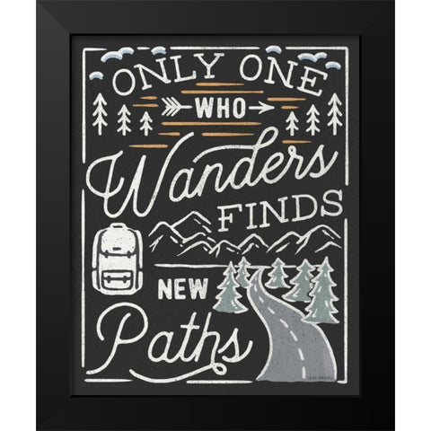 Adventurous VII Black Black Modern Wood Framed Art Print by Marshall, Laura