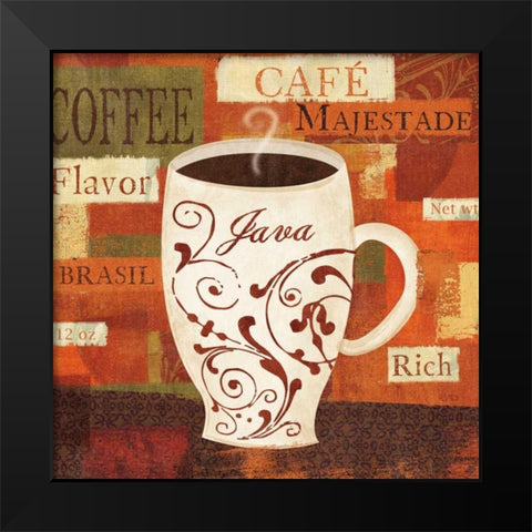 World Flavor I Black Modern Wood Framed Art Print by Charron, Veronique