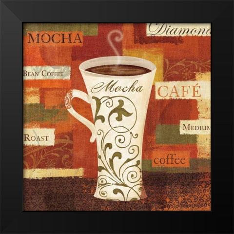 World Flavor II Black Modern Wood Framed Art Print by Charron, Veronique