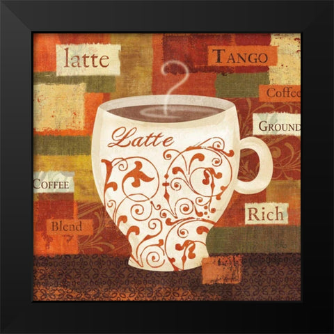 World Flavor III Black Modern Wood Framed Art Print by Charron, Veronique