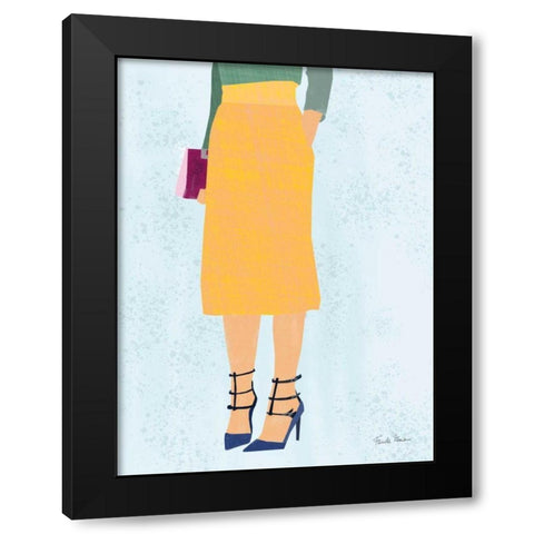 High Fashion I Black Modern Wood Framed Art Print with Double Matting by Zaman, Farida