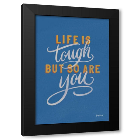 Encouraging Words - Tough Black Modern Wood Framed Art Print with Double Matting by Thorns, Becky