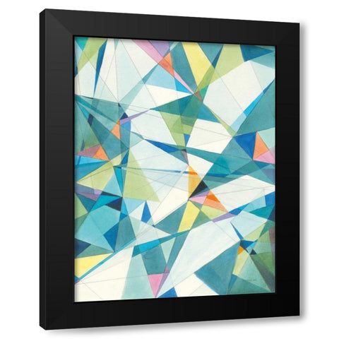 Prism I Black Modern Wood Framed Art Print by Nai, Danhui