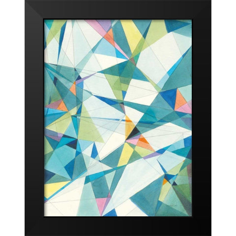 Prism I Black Modern Wood Framed Art Print by Nai, Danhui