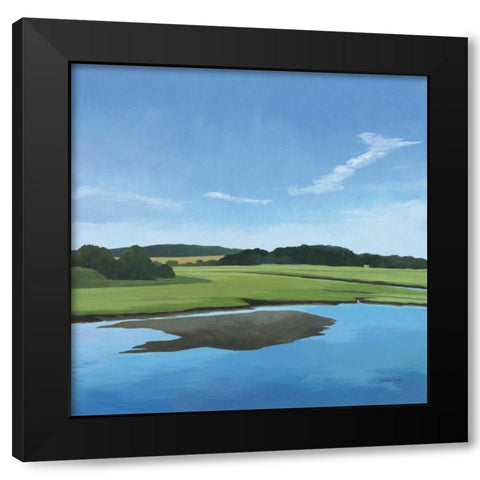 Seapowet Marsh Black Modern Wood Framed Art Print by Lovell, Kathrine