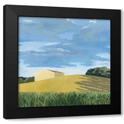 Helgers Black Modern Wood Framed Art Print with Double Matting by Lovell, Kathrine