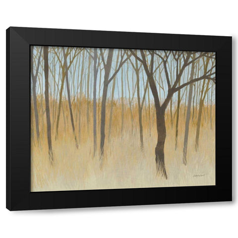 Misty Woods Black Modern Wood Framed Art Print by Lovell, Kathrine