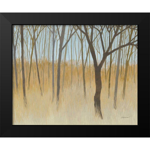 Misty Woods Black Modern Wood Framed Art Print by Lovell, Kathrine
