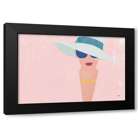 Fashion Forward Black Modern Wood Framed Art Print by Hershey, Moira
