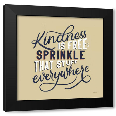 Everyday Sentiment IV Black Modern Wood Framed Art Print with Double Matting by Thorns, Becky