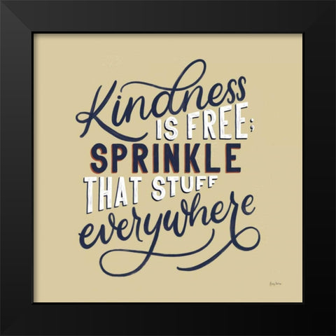 Everyday Sentiment IV Black Modern Wood Framed Art Print by Thorns, Becky