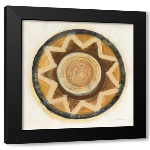 Woven Wonders III Black Modern Wood Framed Art Print by Hristova, Albena