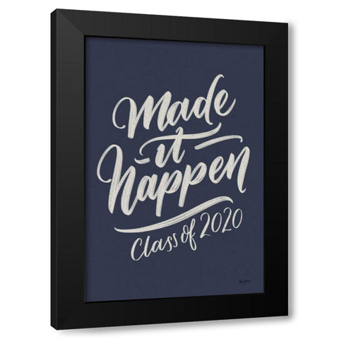 Make It Happen v2 Black Modern Wood Framed Art Print with Double Matting by Thorns, Becky