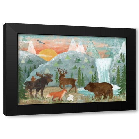 Woodland Forest I Black Modern Wood Framed Art Print by Charron, Veronique