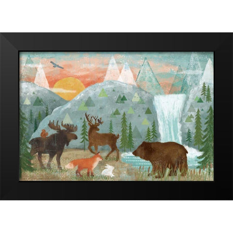 Woodland Forest I Black Modern Wood Framed Art Print by Charron, Veronique