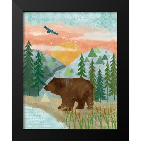 Woodland Forest III Black Modern Wood Framed Art Print by Charron, Veronique