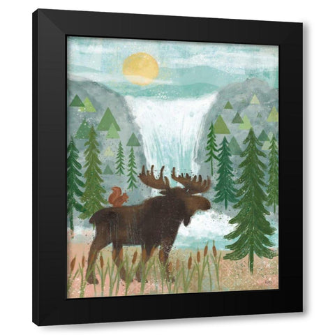 Woodland Forest IV Black Modern Wood Framed Art Print with Double Matting by Charron, Veronique