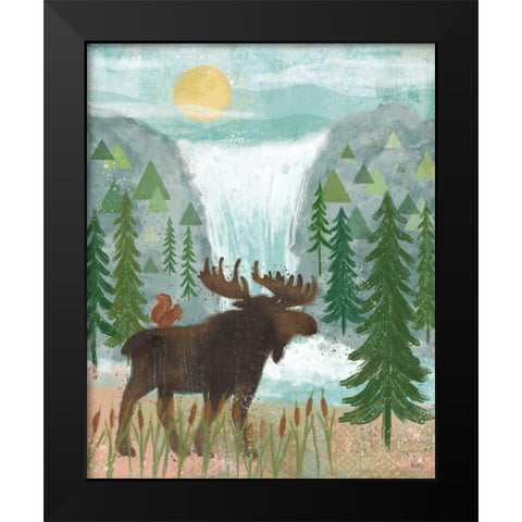 Woodland Forest IV Black Modern Wood Framed Art Print by Charron, Veronique