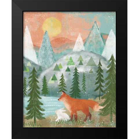 Woodland Forest V Black Modern Wood Framed Art Print by Charron, Veronique