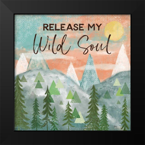 Woodland Forest VII Black Modern Wood Framed Art Print by Charron, Veronique