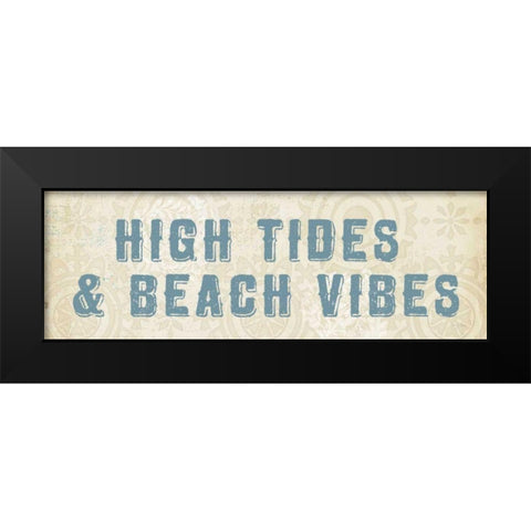 Beach Treasures VIII  No Shells Black Modern Wood Framed Art Print by Adams, Emily