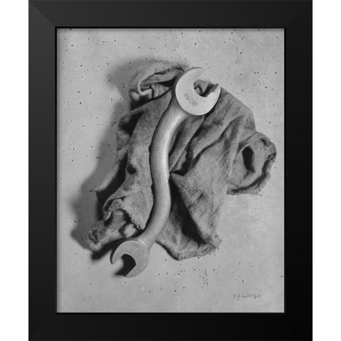 Cap Wrench Black Modern Wood Framed Art Print by Goldstein, Ed
