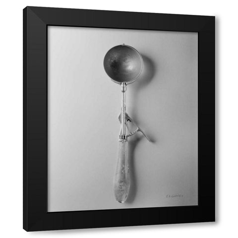 Ice Cream Scoop I Black Modern Wood Framed Art Print by Goldstein, Ed