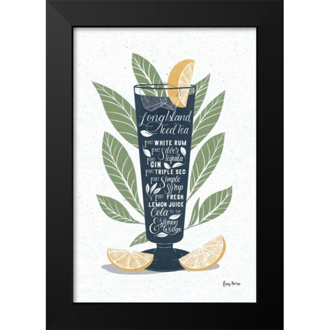 Fruity Cocktails II Black Modern Wood Framed Art Print by Thorns, Becky