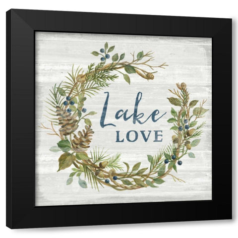 Lakeside Retreat IV Black Modern Wood Framed Art Print with Double Matting by Vassileva, Silvia