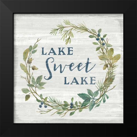 Lakeside Retreat V Black Modern Wood Framed Art Print by Vassileva, Silvia