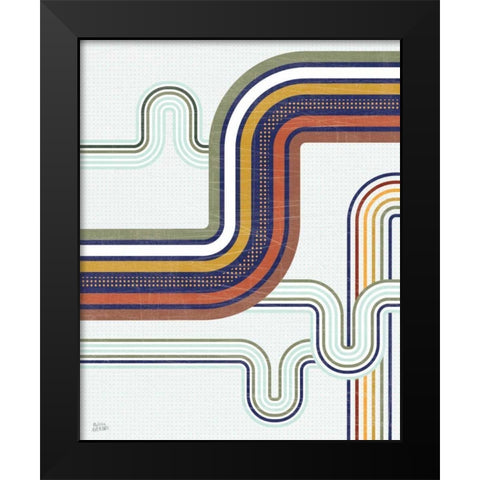 Retro Subway I Black Modern Wood Framed Art Print by Averinos, Melissa