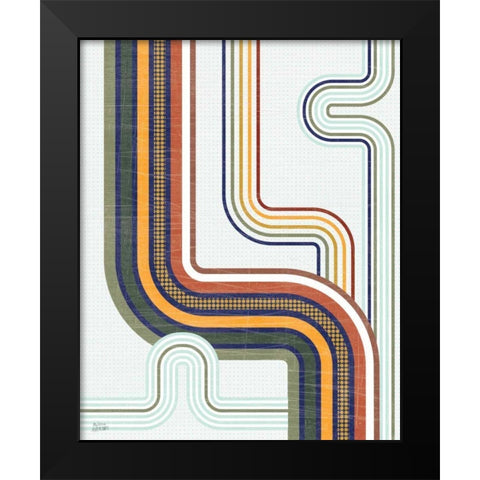 Retro Subway II Black Modern Wood Framed Art Print by Averinos, Melissa