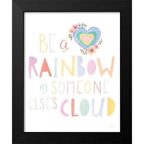 Lets Chase Rainbows II Black Modern Wood Framed Art Print by Jackson, Jenaya