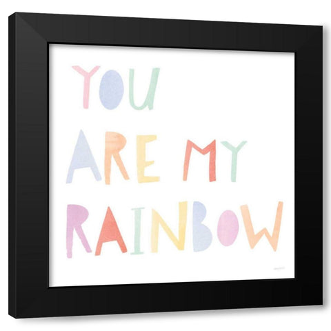 Lets Chase Rainbows X Black Modern Wood Framed Art Print by Jackson, Jenaya