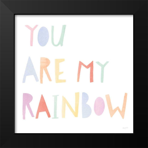 Lets Chase Rainbows X Black Modern Wood Framed Art Print by Jackson, Jenaya