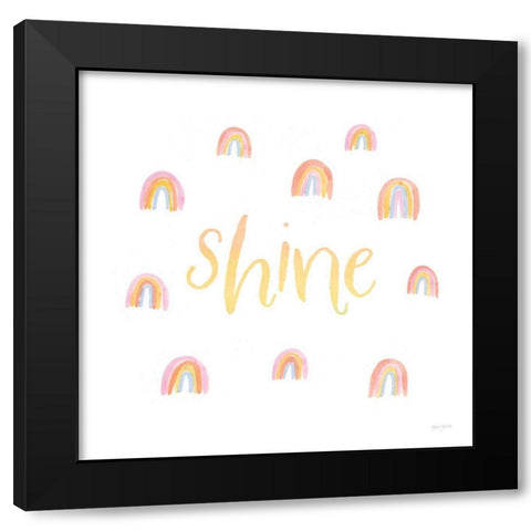 Lets Chase Rainbows XII Black Modern Wood Framed Art Print by Jackson, Jenaya