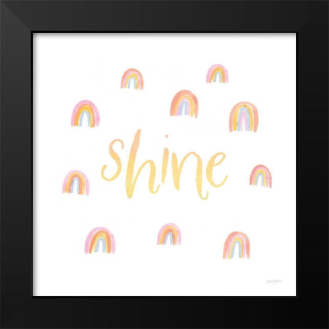 Lets Chase Rainbows XII Black Modern Wood Framed Art Print by Jackson, Jenaya