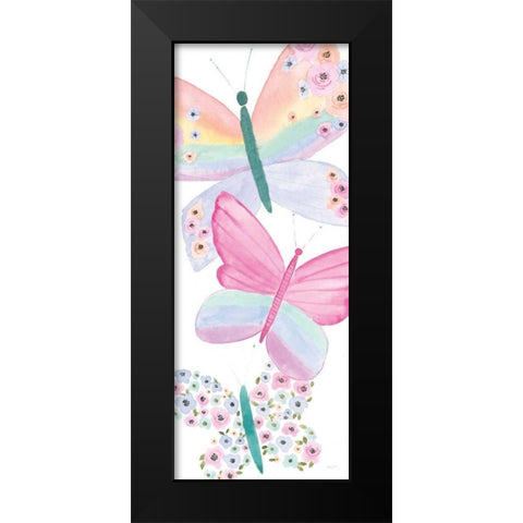 Lets Chase Rainbows XV Black Modern Wood Framed Art Print by Jackson, Jenaya