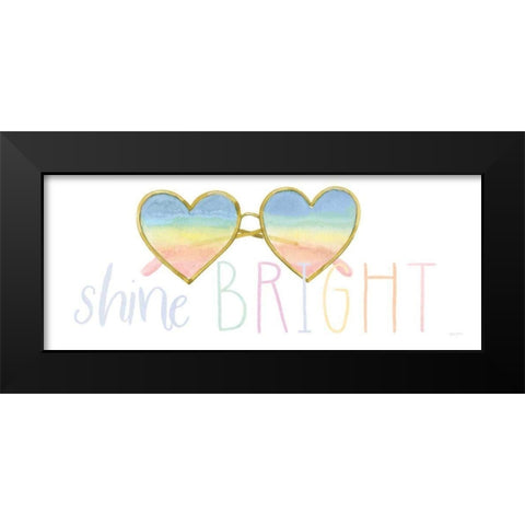 Lets Chase Rainbows XVII Black Modern Wood Framed Art Print by Jackson, Jenaya