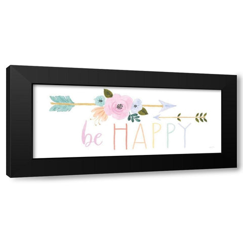 Lets Chase Rainbows XVIII Black Modern Wood Framed Art Print with Double Matting by Jackson, Jenaya