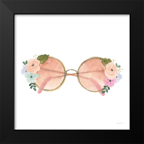 Lets Chase Rainbows XX Black Modern Wood Framed Art Print by Jackson, Jenaya