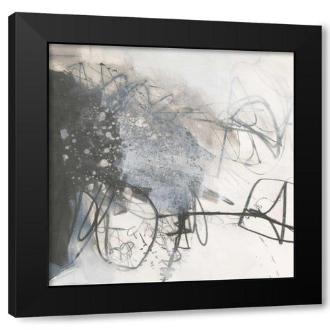 Whats Happening III Neutral Black Modern Wood Framed Art Print by Davies, Jane