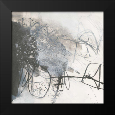 Whats Happening III Neutral Black Modern Wood Framed Art Print by Davies, Jane