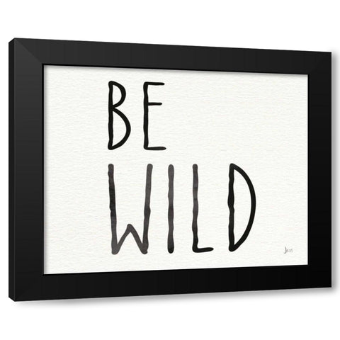 Little Jewels Be Wild Black Modern Wood Framed Art Print by Aiken, Jess