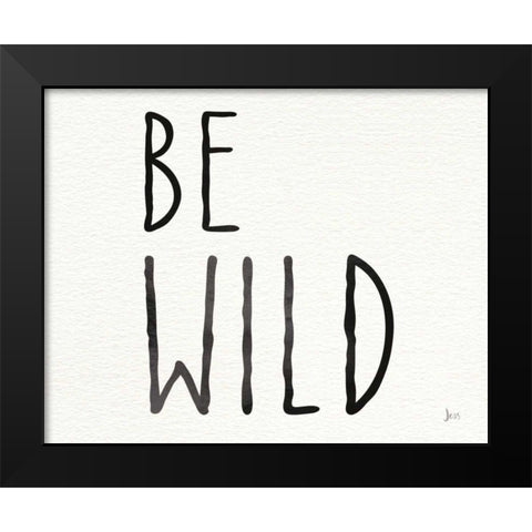 Little Jewels Be Wild Black Modern Wood Framed Art Print by Aiken, Jess