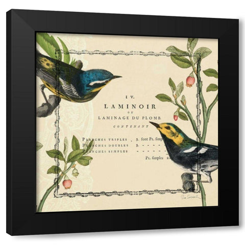 Summer Pages II Black Modern Wood Framed Art Print with Double Matting by Schlabach, Sue