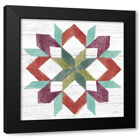 Flower Fest VIII Black Modern Wood Framed Art Print with Double Matting by Urban, Mary